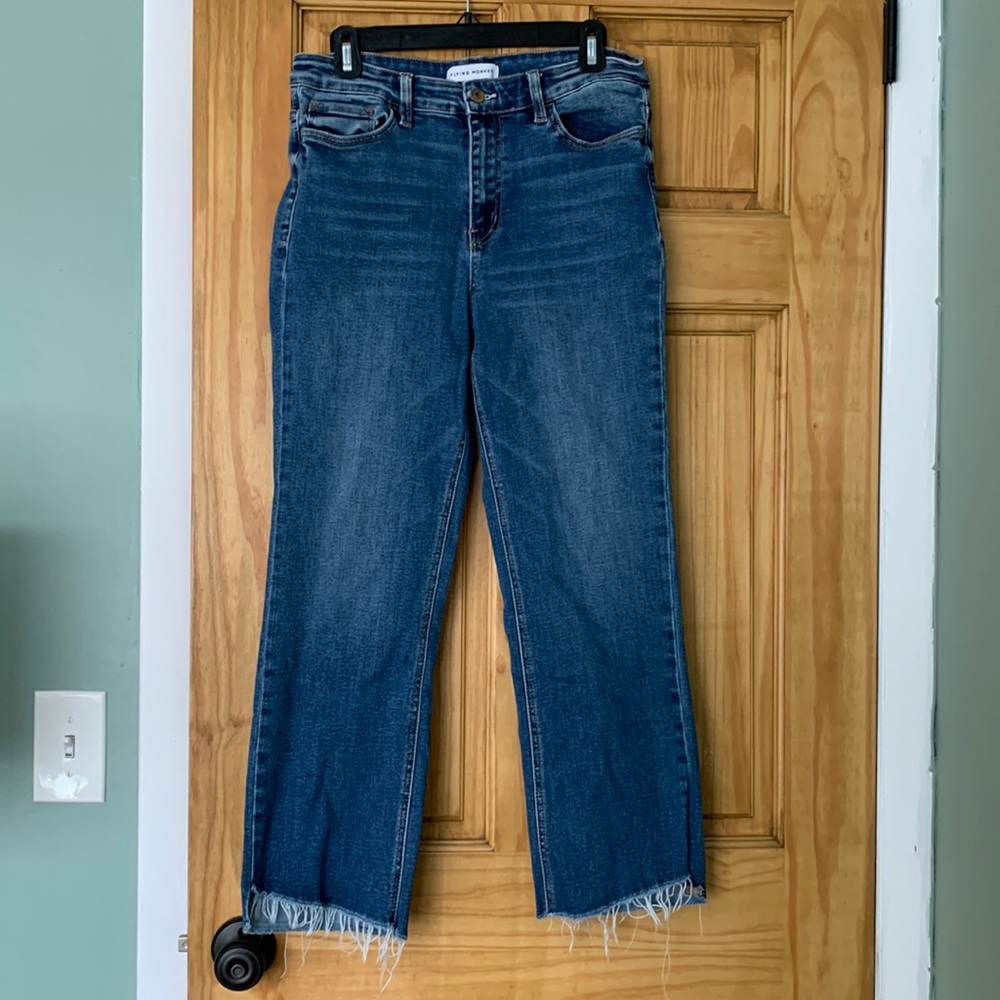 Flying Monkey High Waisted Denim Jeans / Size 30 / Dark Wash